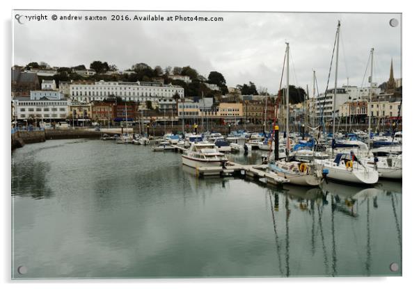 TORQUAY RIVAIRA  Acrylic by andrew saxton