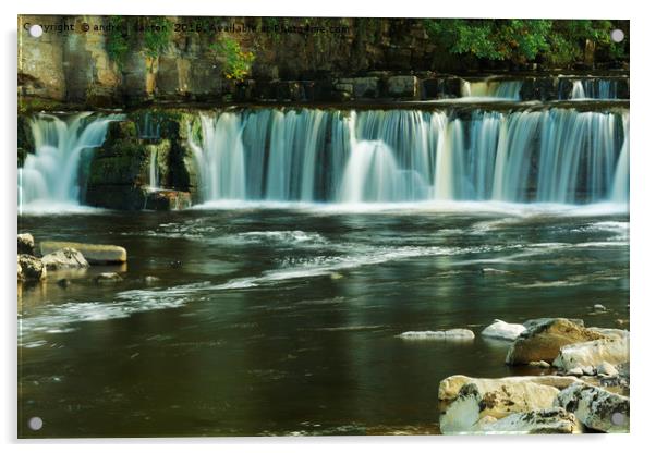 YORKSHIRE FALLS Acrylic by andrew saxton