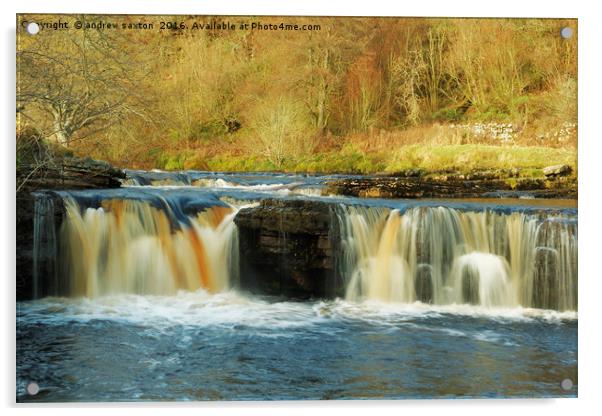 KELD FALLS. Acrylic by andrew saxton