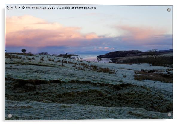 FROST ON SKYE Acrylic by andrew saxton