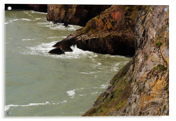 ROCKY CLIFFS Acrylic by andrew saxton