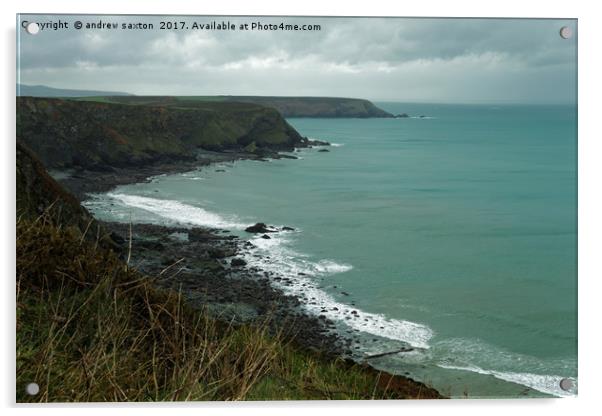 CLOUDY CLIFFS Acrylic by andrew saxton