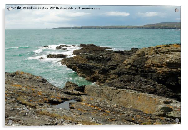 ROCKY ANGLESEY Acrylic by andrew saxton