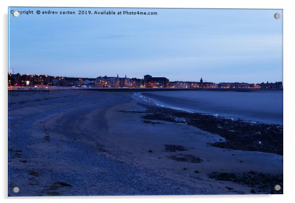 MORECAMBE IN LIGHT Acrylic by andrew saxton