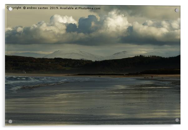 BEACH HILLS Acrylic by andrew saxton