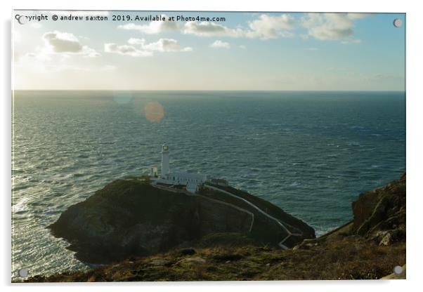 SUN LIGHTHOUSE Acrylic by andrew saxton