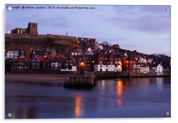 WHITBY LIVING Acrylic by andrew saxton