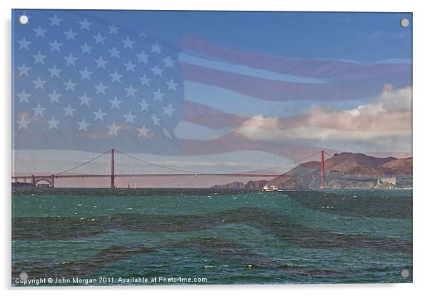 The Golden Gate. Acrylic by John Morgan