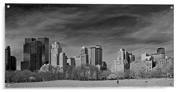 New York Skyline. Acrylic by John Morgan
