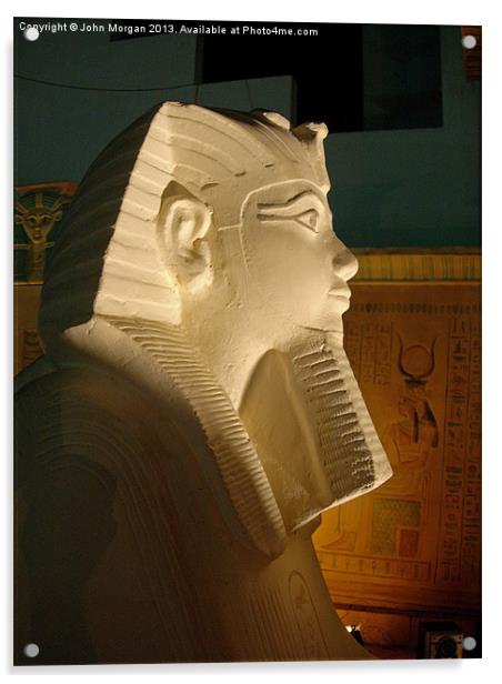 Tutankhamun. Acrylic by John Morgan