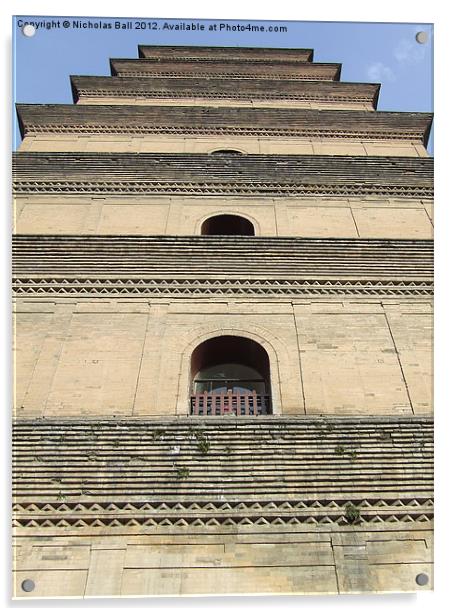 Big Goose Pagoda, Xi'an, China Acrylic by Nicholas Ball