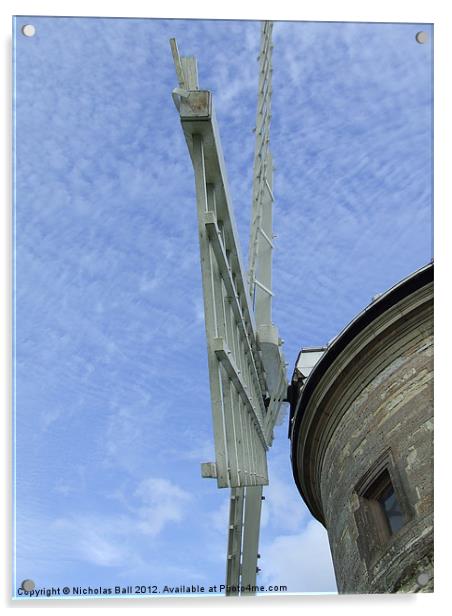 Chesterton Windmill - Warwickshire Acrylic by Nicholas Ball