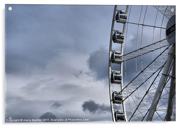 Wheel of Manchester II Acrylic by Maria Tzamtzi Photography