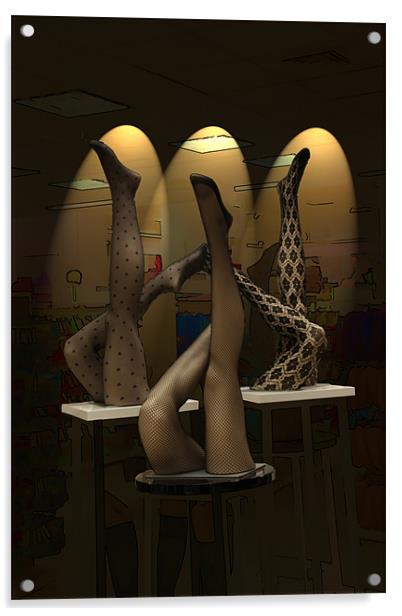 Legs up! This is a hosiery! (1/4) Acrylic by Maria Tzamtzi Photography