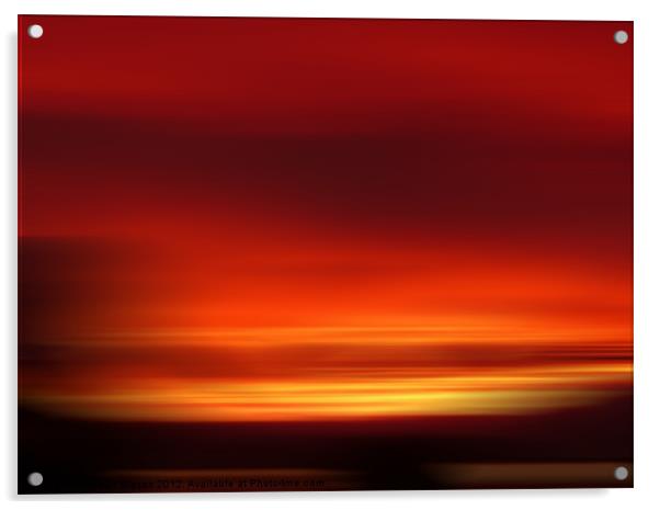 Blazing sunset Acrylic by Robert Gipson