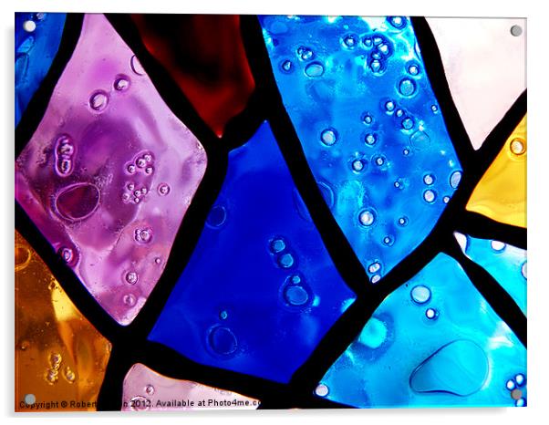 Bubbles in colour Acrylic by Robert Gipson
