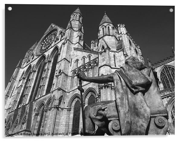 York City Minster King Constantine statue Acrylic by Robert Gipson