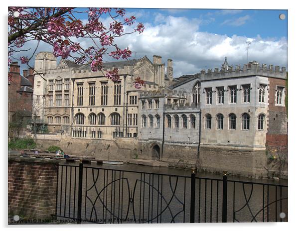 City of York Guildhall on the river Ouse Acrylic by Robert Gipson