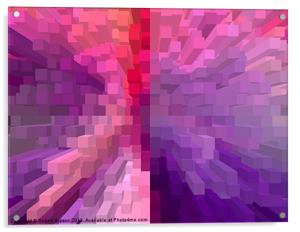 Purple split Acrylic by Robert Gipson