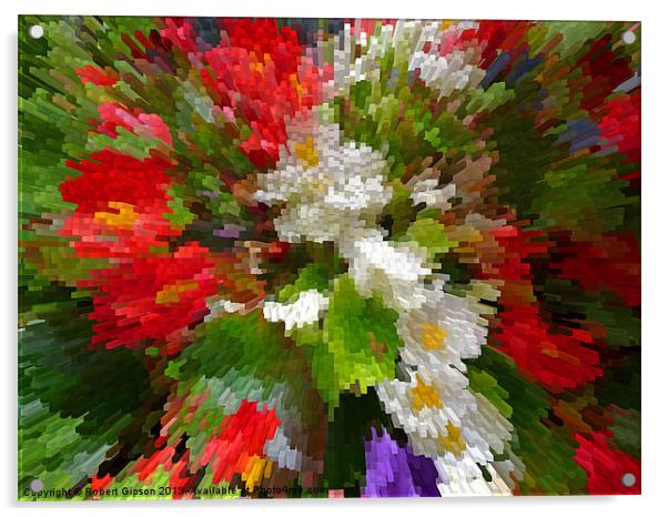 Flowers in Extrude Acrylic by Robert Gipson