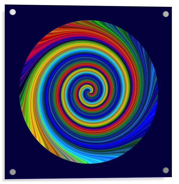 Spiral Blur Acrylic by Robert Gipson