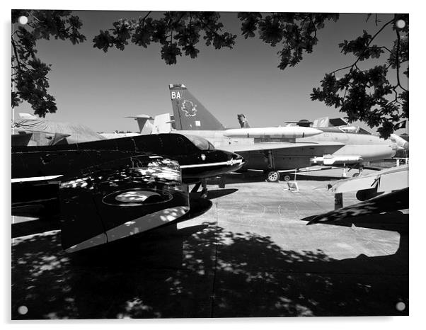 Aircraft museum jet aircraft display Acrylic by Robert Gipson