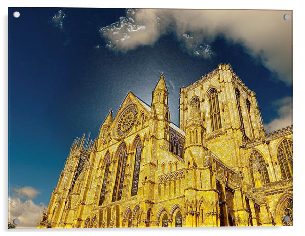 York Minster special effect Acrylic by Robert Gipson
