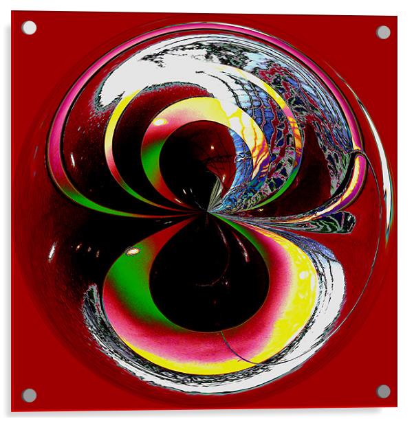 Spherical Colour to infinity Acrylic by Robert Gipson