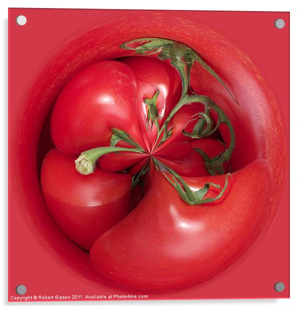 Spherical tomatoes Acrylic by Robert Gipson