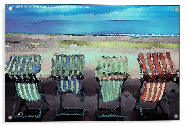 Deckchair Acrylic by Keith Towers Canvases & Prints
