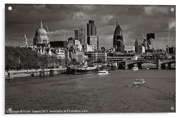 London skyline Westminster Bridge Canvases & Print Acrylic by Keith Towers Canvases & Prints