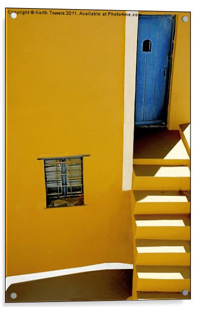 Santorini Canvases & Prints Acrylic by Keith Towers Canvases & Prints