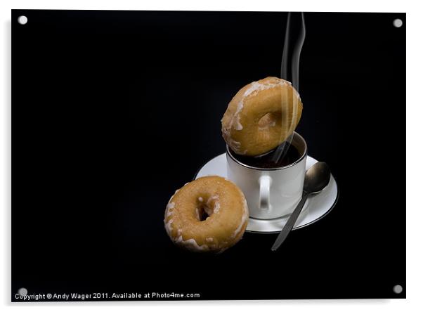 Coffee and Doughnuts Acrylic by Andy Wager