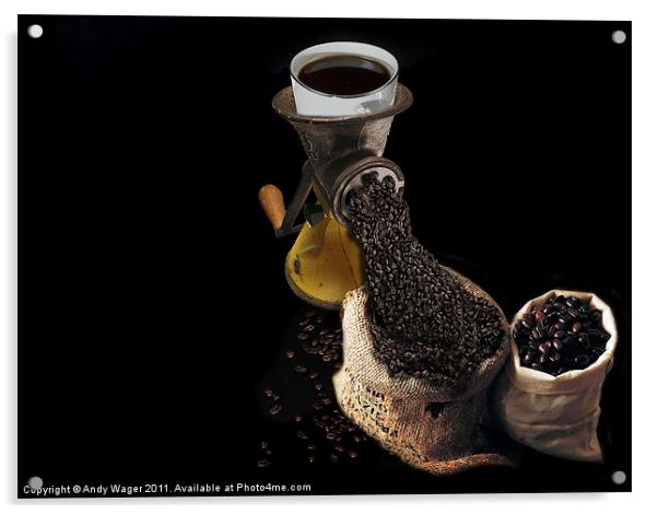 Ground Coffee Acrylic by Andy Wager