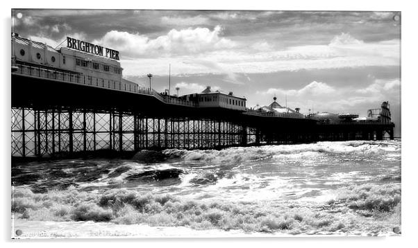 Brighton Pier Acrylic by Andy Wager