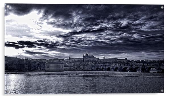 Prague Castle Acrylic by Andy Wager