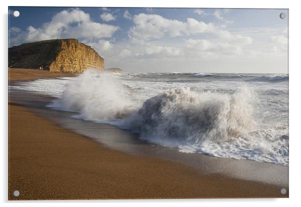 East Beach waves Acrylic by Daniel Bristow