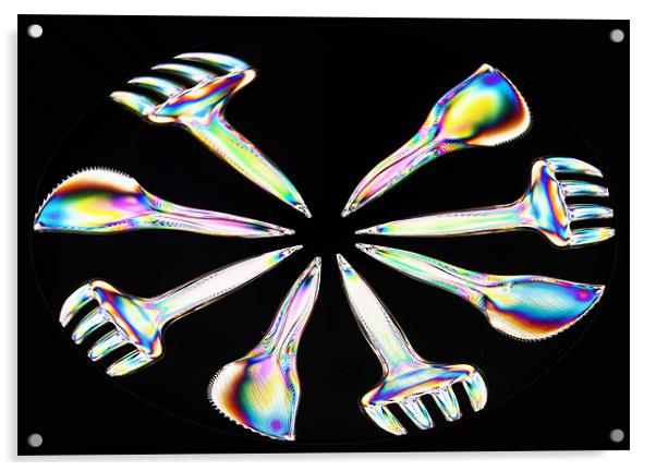 Electric Cutlery Acrylic by Steve Purnell