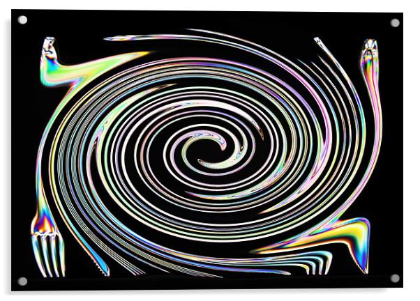 In a whirl Acrylic by Steve Purnell