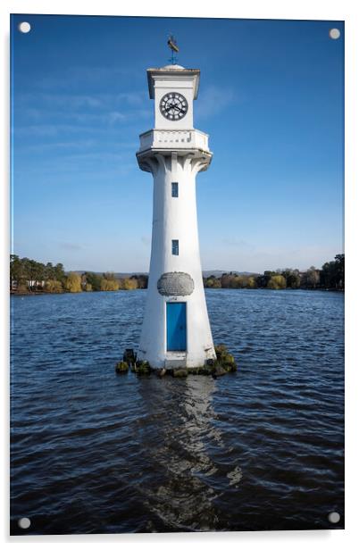 Roath Parks Iconic Scott Memorial Lighthouse Acrylic by Steve Purnell