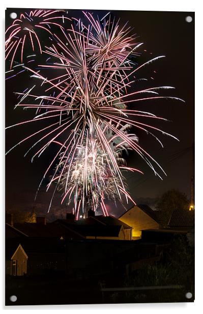 Fireworks 2 Acrylic by Steve Purnell