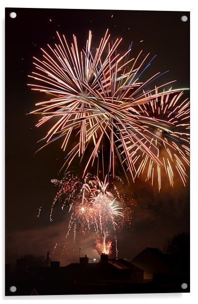 Fireworks 3 Acrylic by Steve Purnell