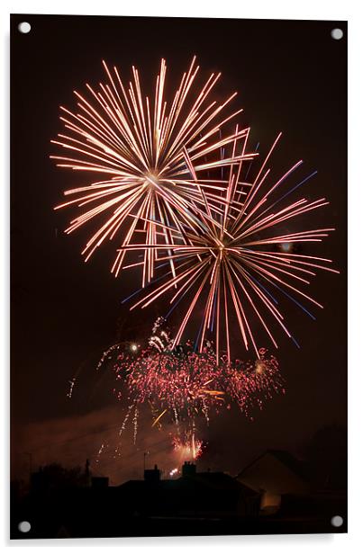 Fireworks 4 Acrylic by Steve Purnell