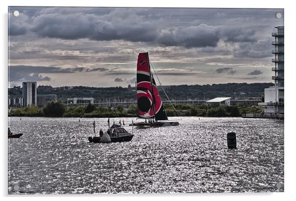 Extreme 40 Team Alinghi Acrylic by Steve Purnell