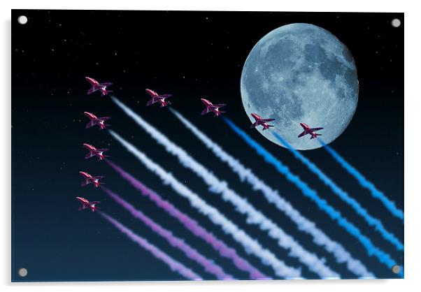 Night Flight Acrylic by Steve Purnell