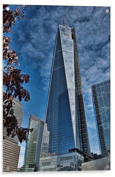 One World Trade Center Acrylic by Steve Purnell