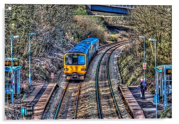 Gilfach Fargoed Railway Station Acrylic by Steve Purnell