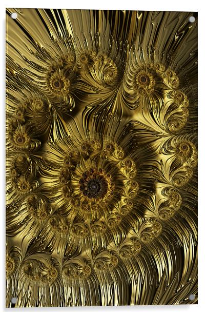 Golden Spiral Acrylic by Steve Purnell