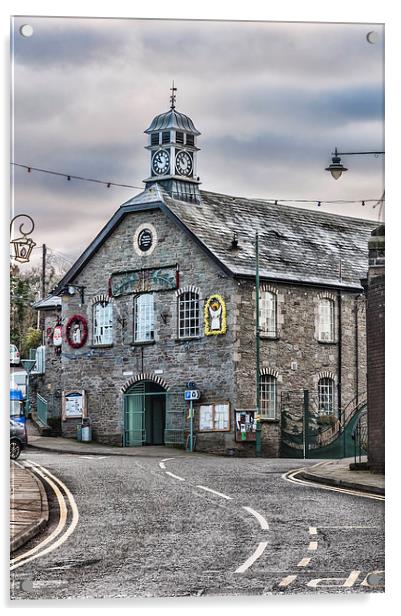 Talgarth Town Hall 1 Acrylic by Steve Purnell