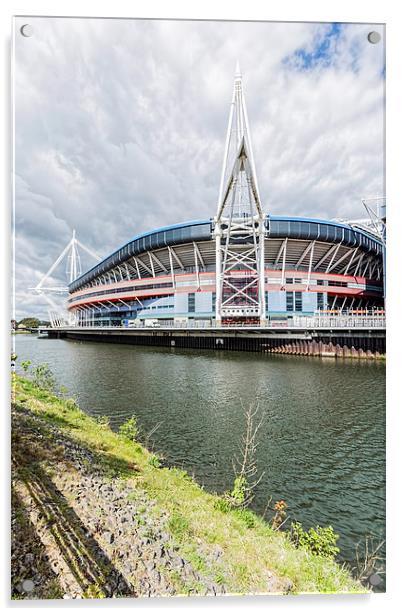 Wales Millennium Stadium Cardiff 2 Acrylic by Steve Purnell